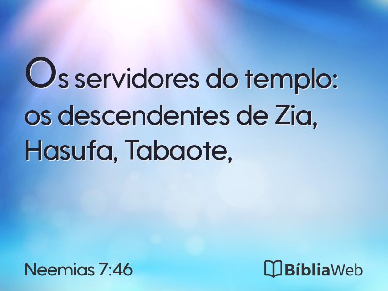 Neemias 7:46 em imagem para compartilhar