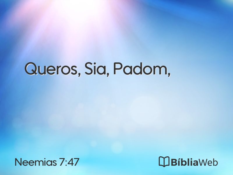 Neemias 7:47 em imagem para compartilhar