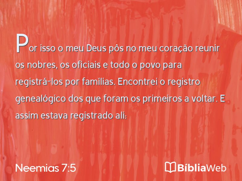 Neemias 7:5 em imagem para compartilhar