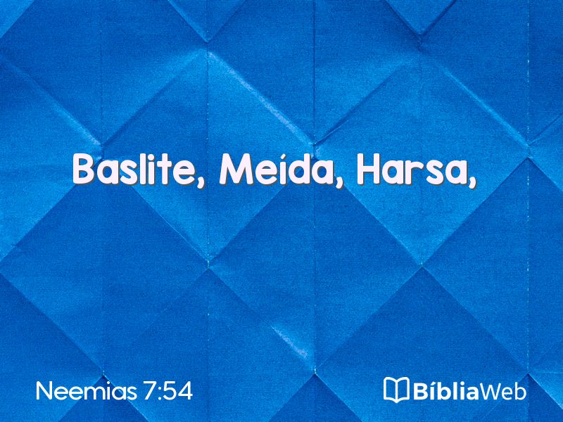 Neemias 7:54 em imagem para compartilhar