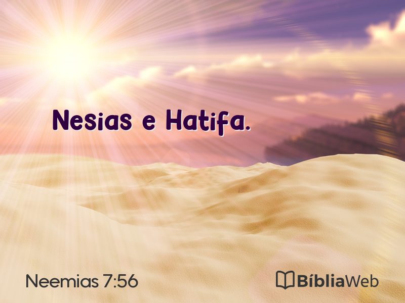 Neemias 7:56 em imagem para compartilhar