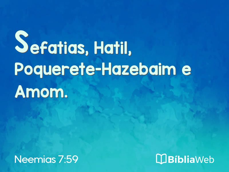 Neemias 7:59 em imagem para compartilhar
