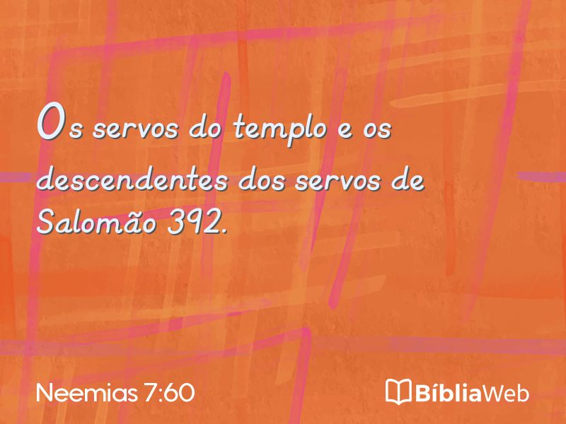 Neemias 7:60 em imagem para compartilhar