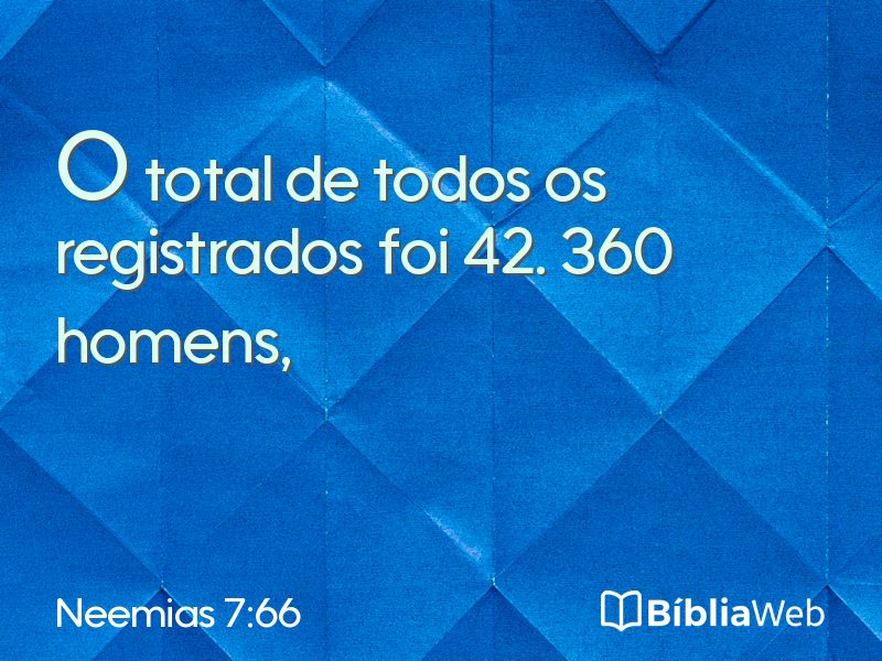 Neemias 7:66 em imagem para compartilhar