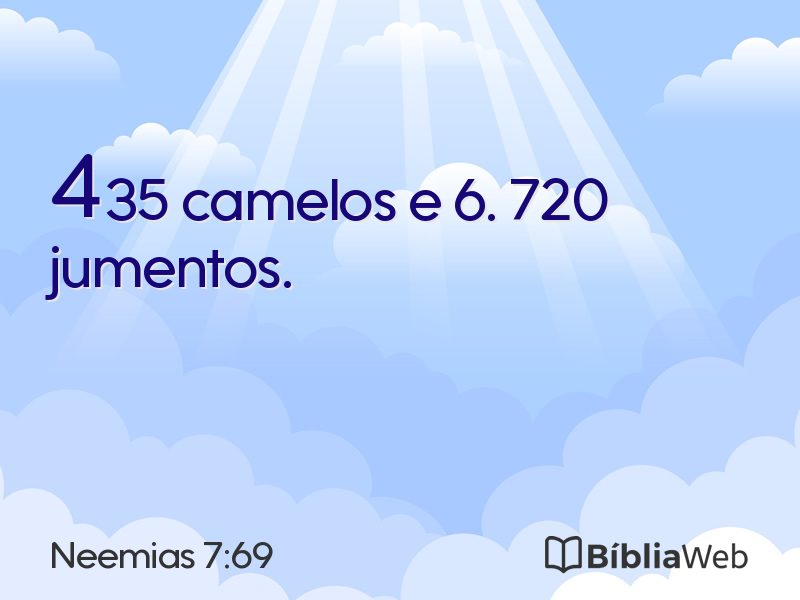 Neemias 7:69 em imagem para compartilhar