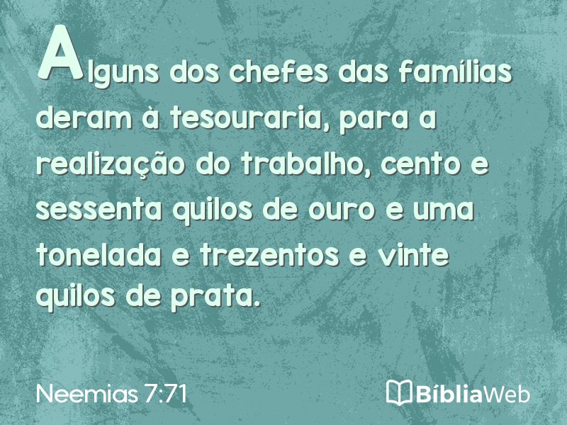 Neemias 7:71 em imagem para compartilhar