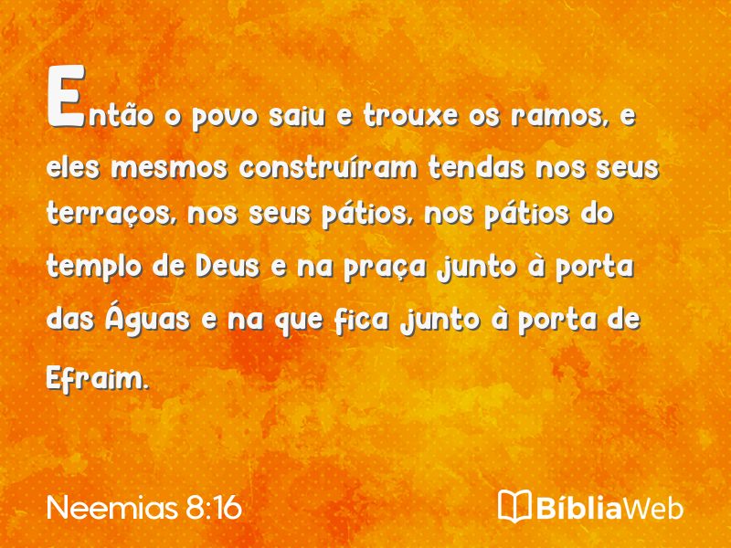 Neemias 8:16 em imagem para compartilhar