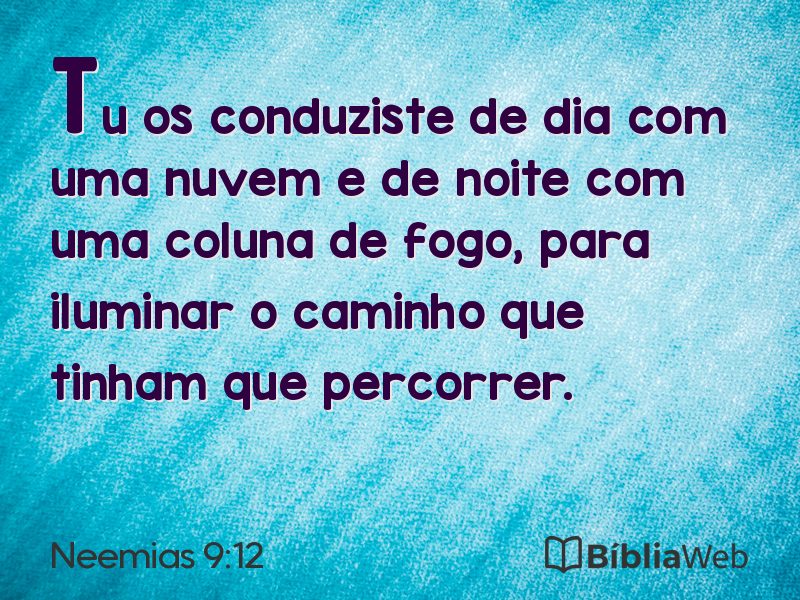 Neemias 9:12 em imagem para compartilhar