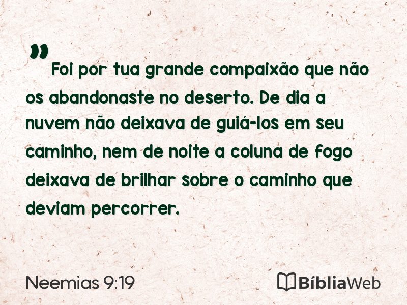 Neemias 9:19 em imagem para compartilhar