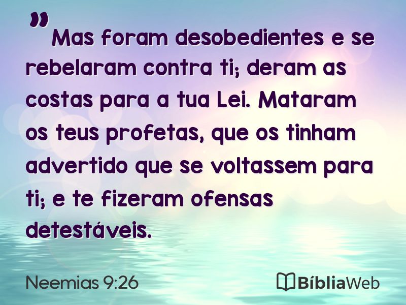 Neemias 9:26 em imagem para compartilhar