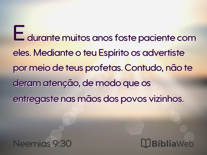Neemias 9:30 em imagem para compartilhar