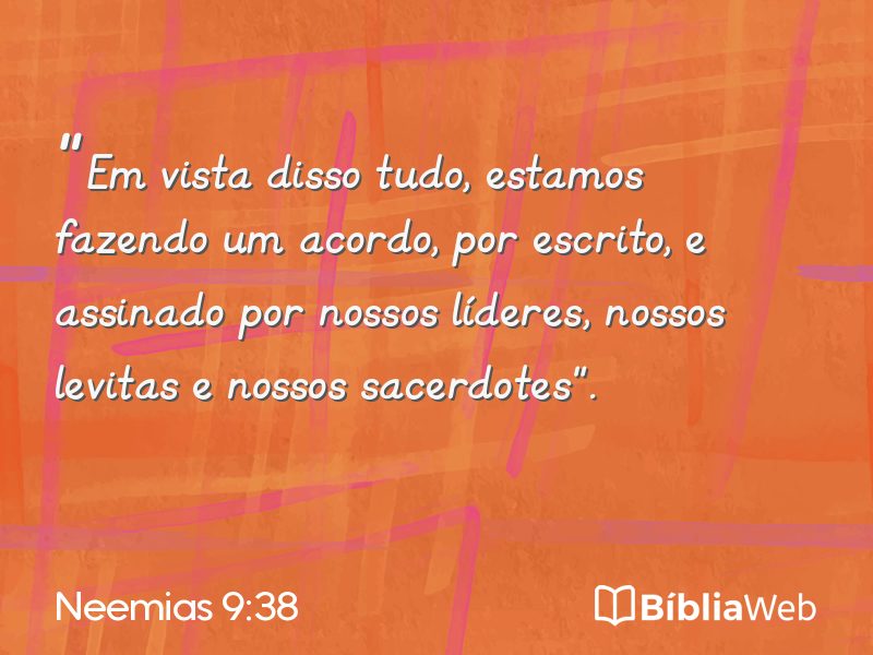 Neemias 9:38 em imagem para compartilhar