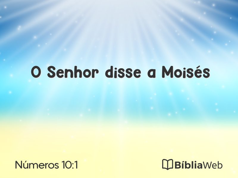 Números 10:1 em imagem para compartilhar