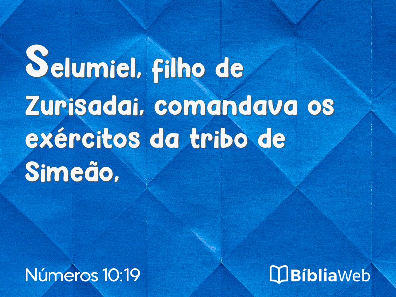 Números 10:19 em imagem para compartilhar