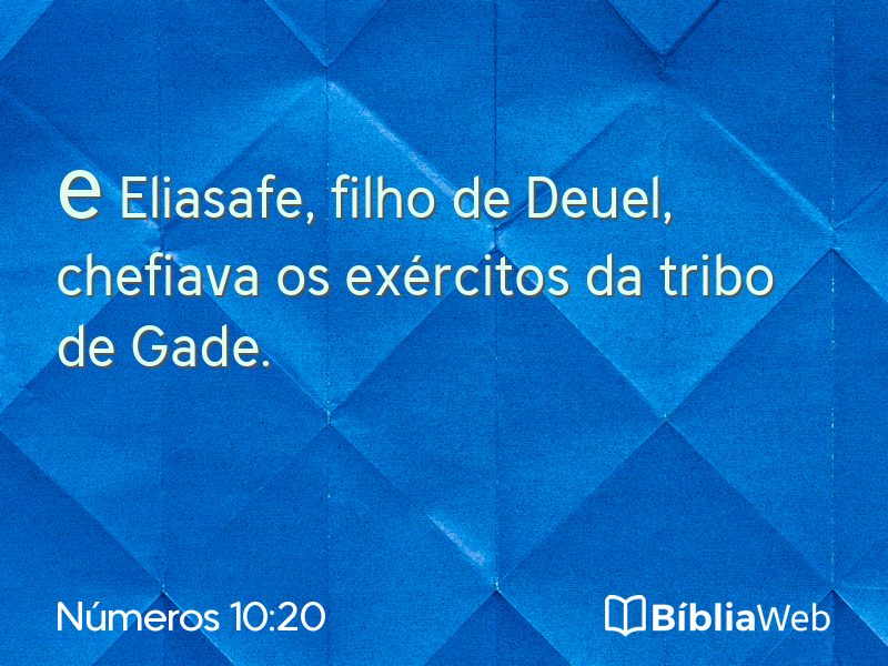Números 10:20 em imagem para compartilhar