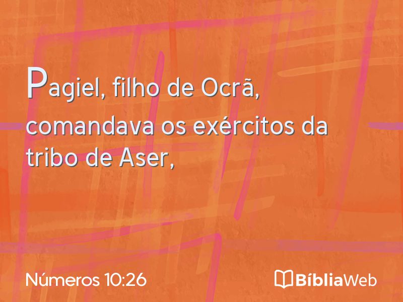 Números 10:26 em imagem para compartilhar