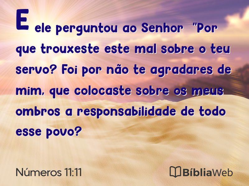 Números 11:11 em imagem para compartilhar