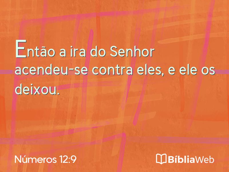 Números 12:9 em imagem para compartilhar