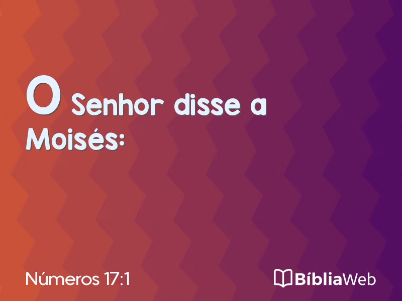 Números 17:1 em imagem para compartilhar