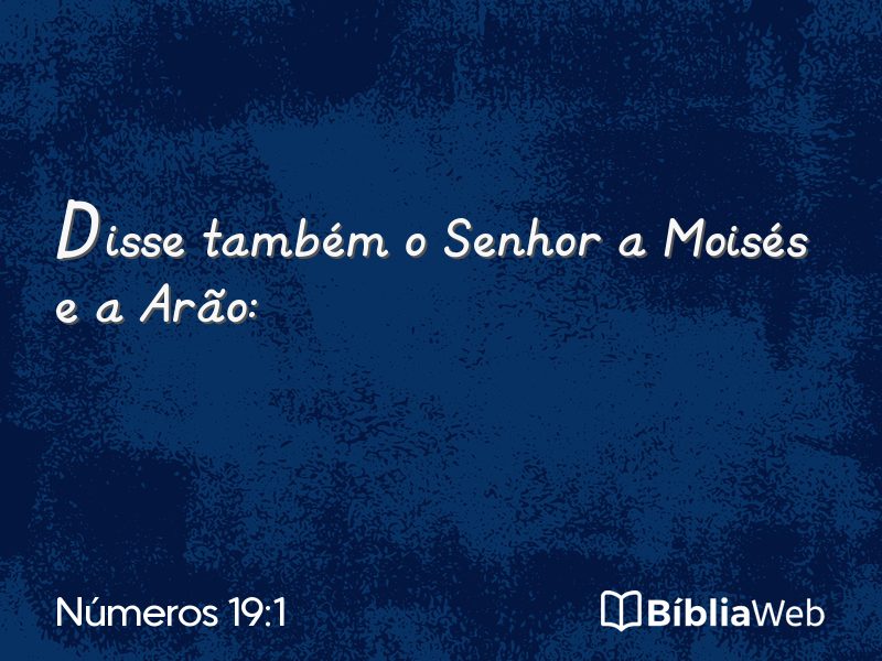 Números 19:1 em imagem para compartilhar