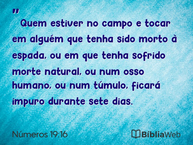 Números 19:16 em imagem para compartilhar