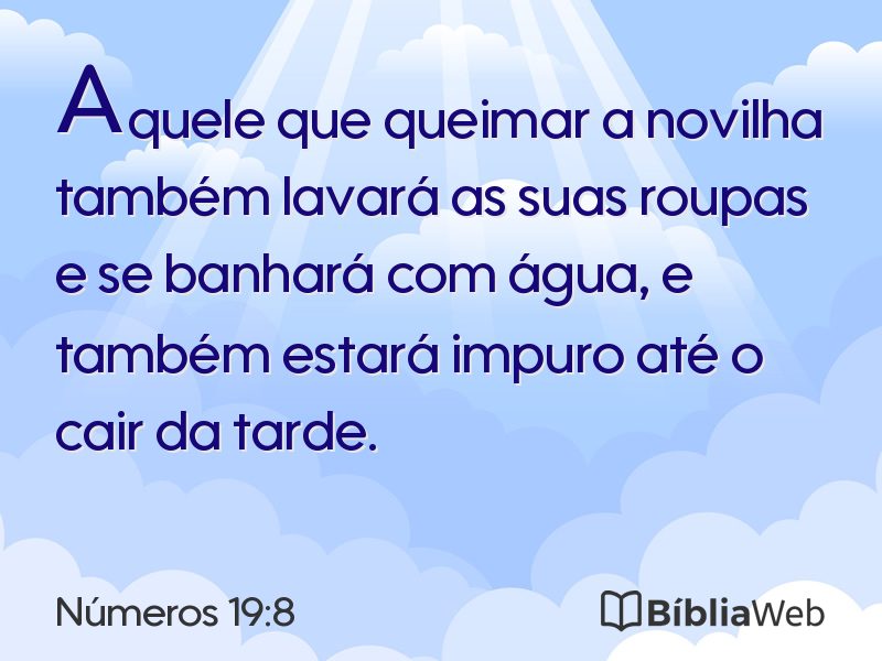Números 19:8 em imagem para compartilhar
