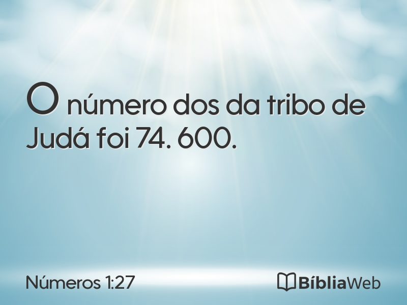 Números 1:27 em imagem para compartilhar