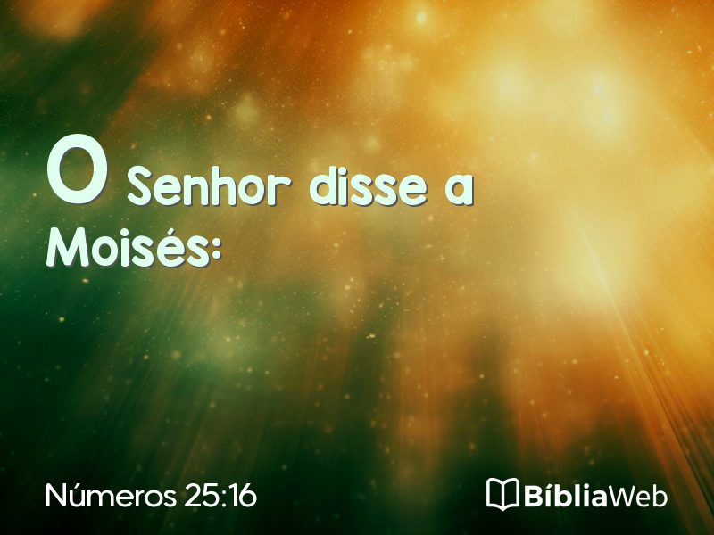 Números 25:16 em imagem para compartilhar