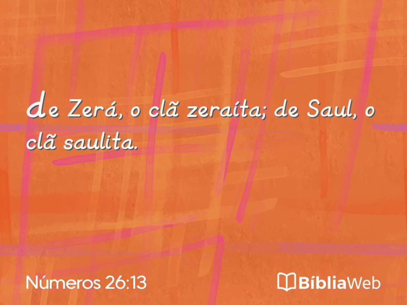 Números 26:13 em imagem para compartilhar