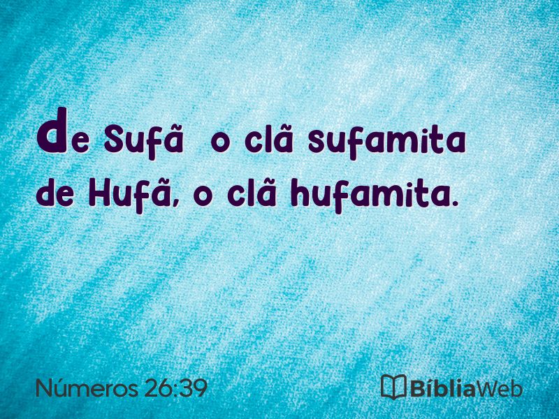 Números 26:39 em imagem para compartilhar