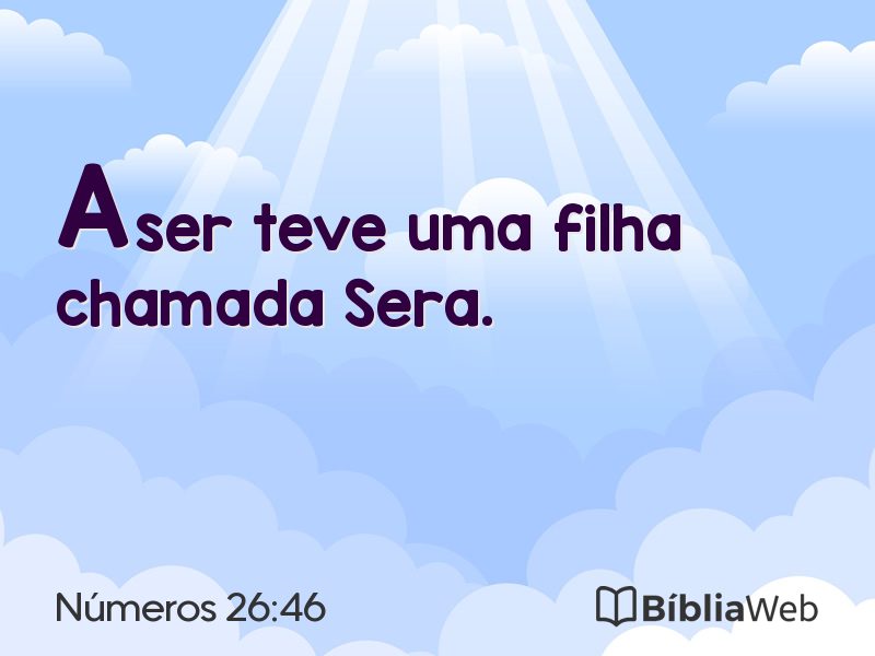 Números 26:46 em imagem para compartilhar