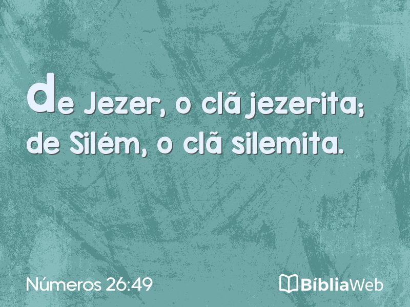 Números 26:49 em imagem para compartilhar