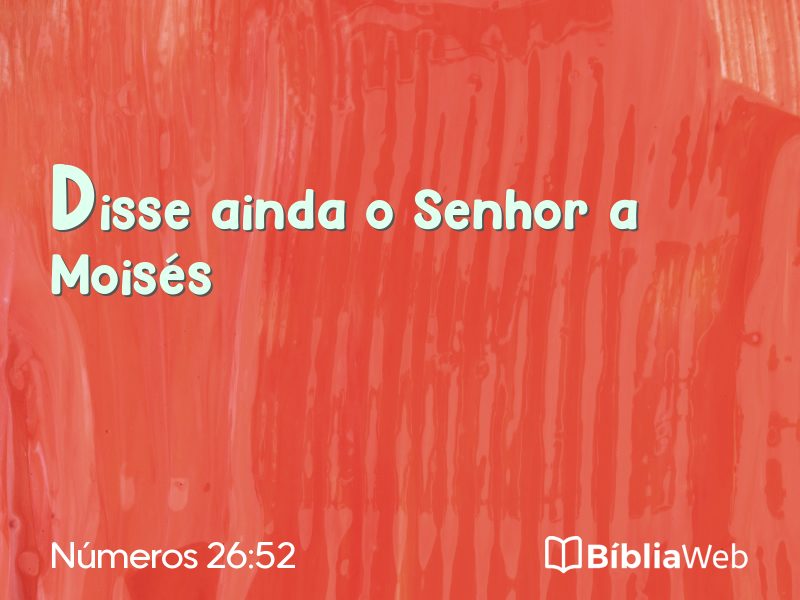 Números 26:52 em imagem para compartilhar