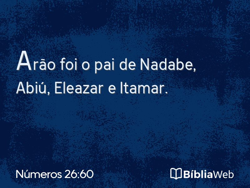 Números 26:60 em imagem para compartilhar