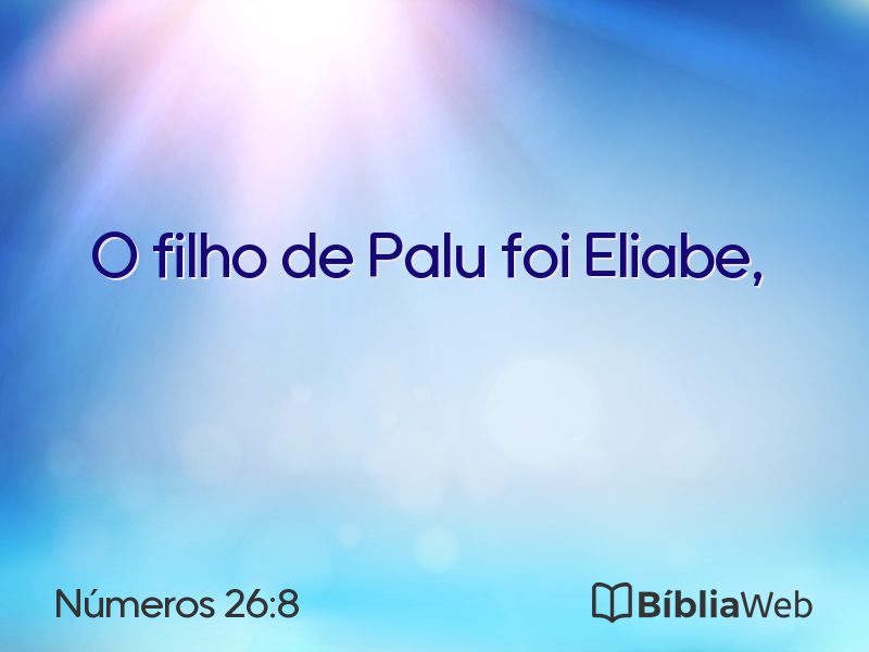 Números 26:8 em imagem para compartilhar