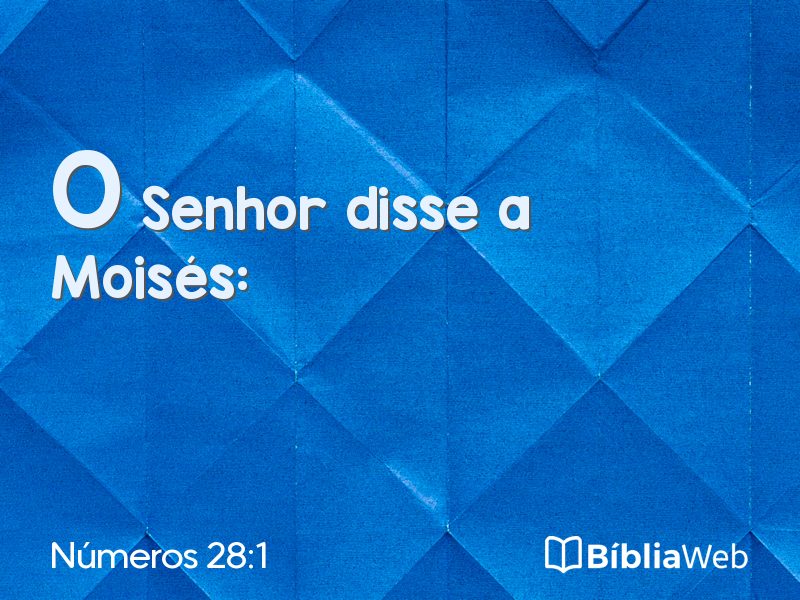 Números 28:1 em imagem para compartilhar