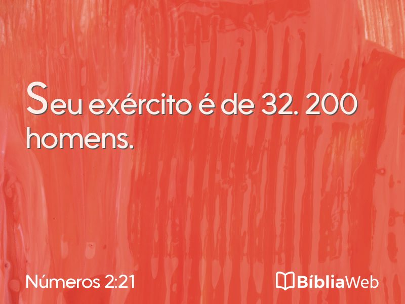 Números 2:21 em imagem para compartilhar