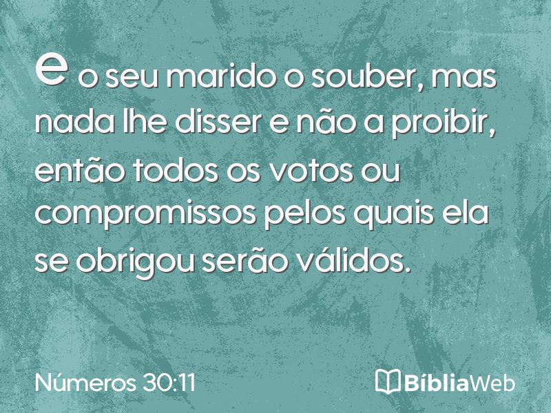 Números 30:11 em imagem para compartilhar