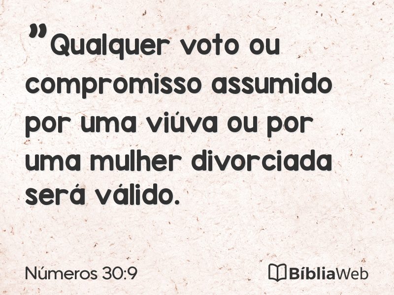 Números 30:9 em imagem para compartilhar