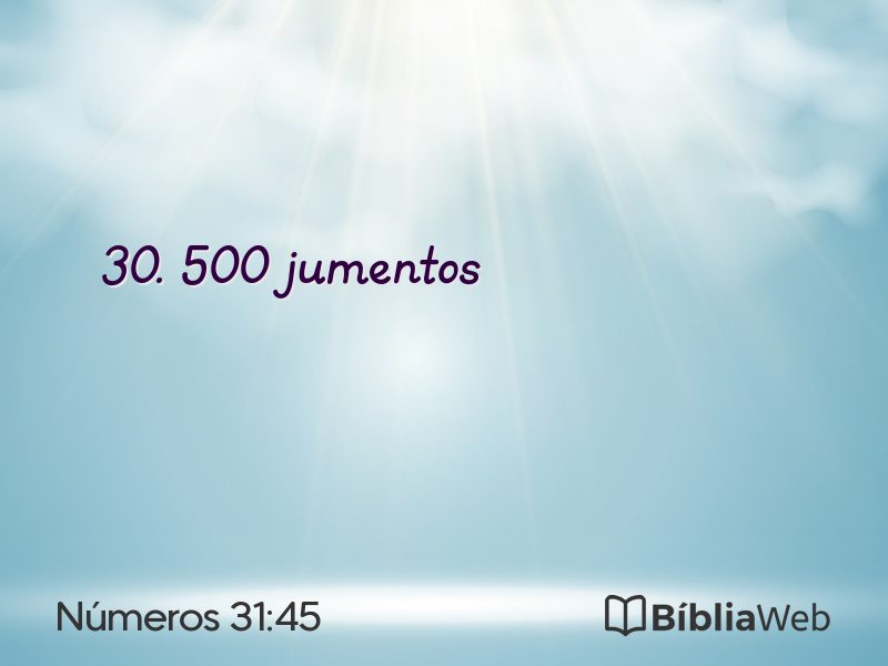 Números 31:45 em imagem para compartilhar