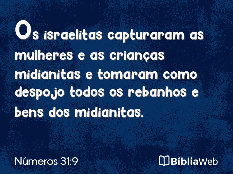 Números 31:9 em imagem para compartilhar