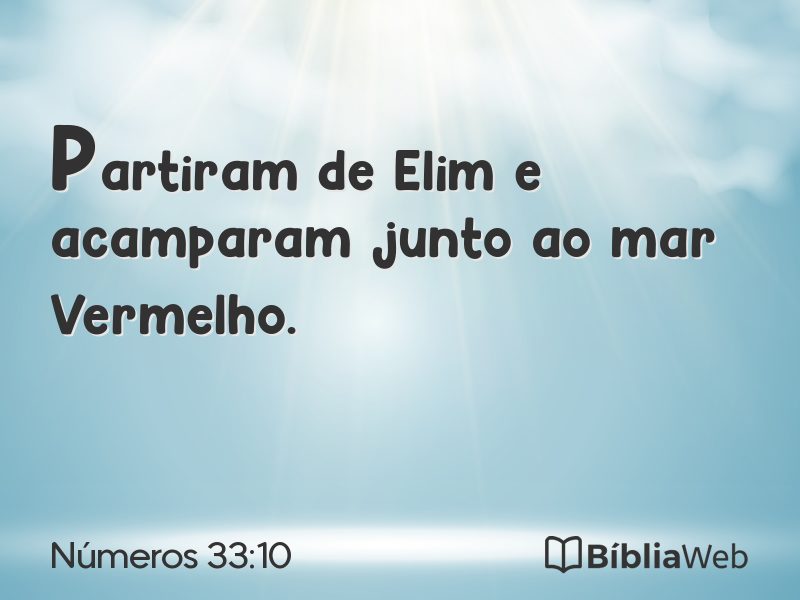 Números 33:10 em imagem para compartilhar