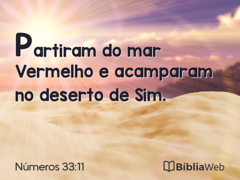 Números 33:11 em imagem para compartilhar