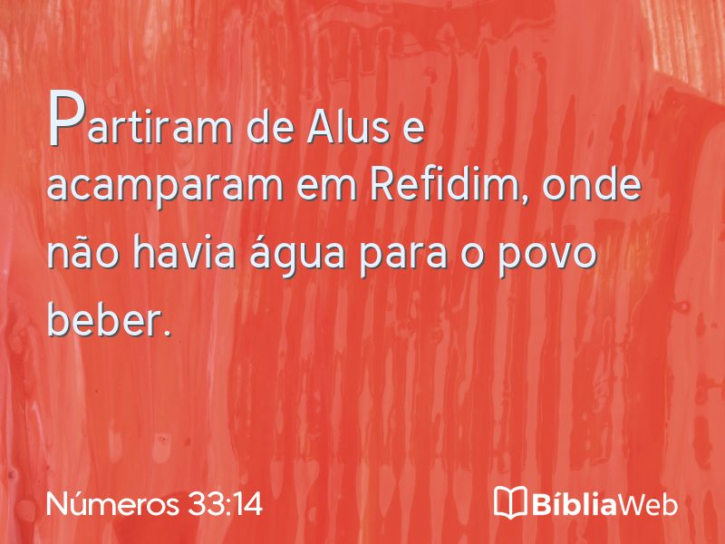 Números 33:14 em imagem para compartilhar