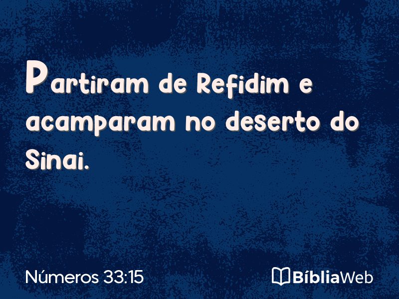Números 33:15 em imagem para compartilhar