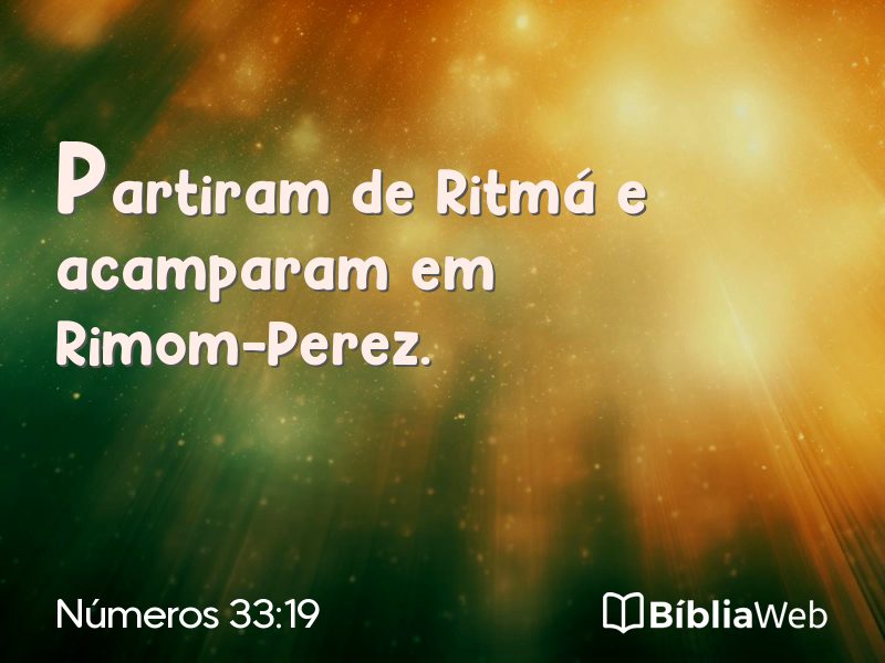 Números 33:19 em imagem para compartilhar