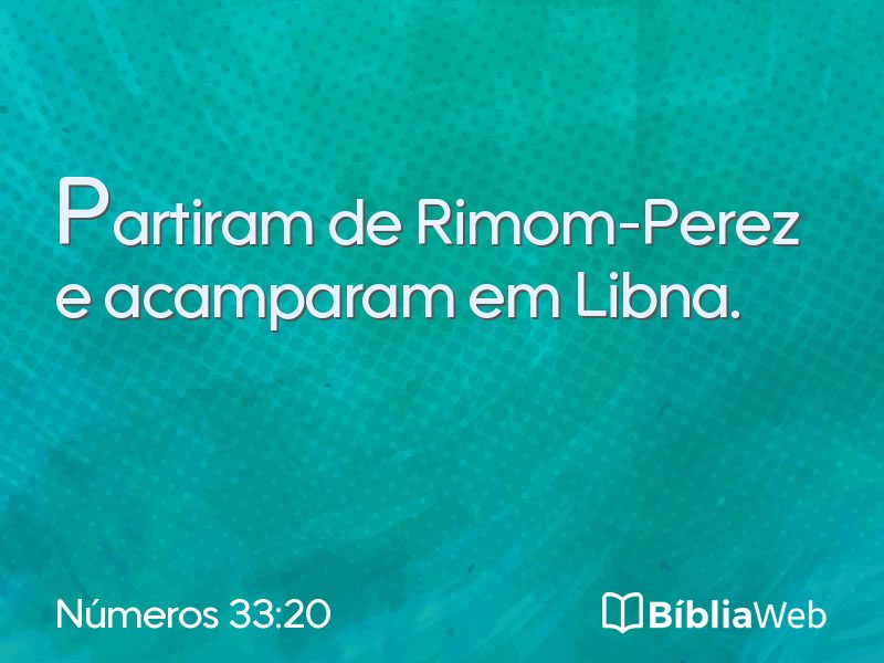 Números 33:20 em imagem para compartilhar