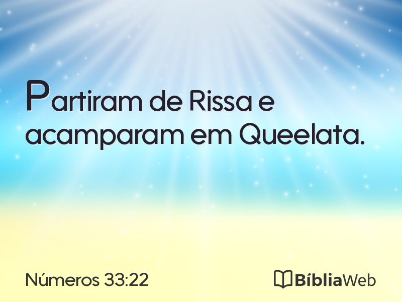 Números 33:22 em imagem para compartilhar