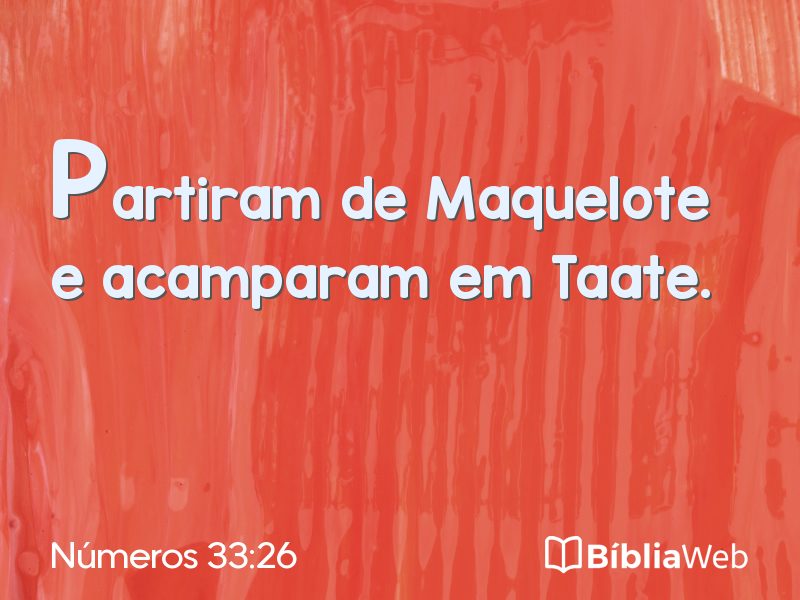 Números 33:26 em imagem para compartilhar
