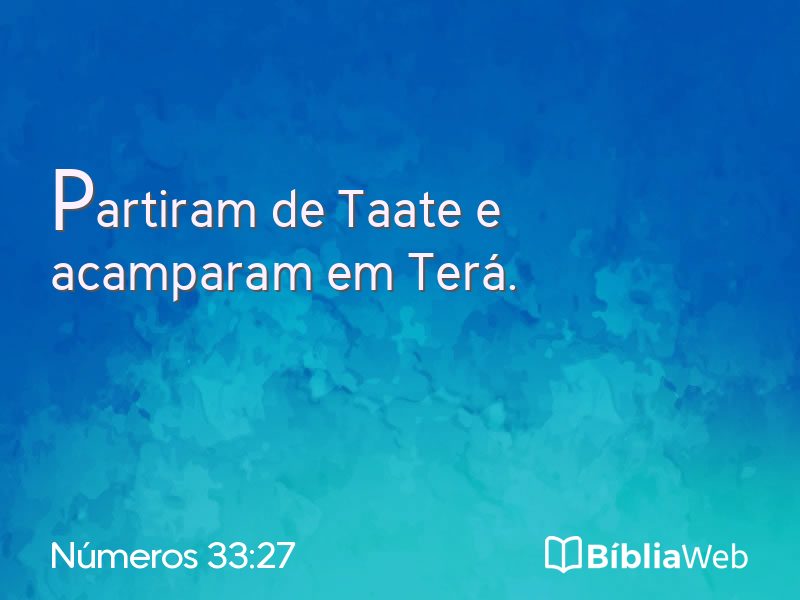 Números 33:27 em imagem para compartilhar